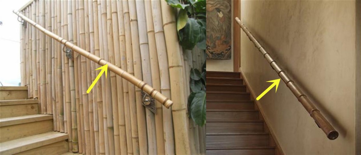 不花1分钱做楼梯护栏，几根竹子就能搞定，比不锈钢都要好看牢固